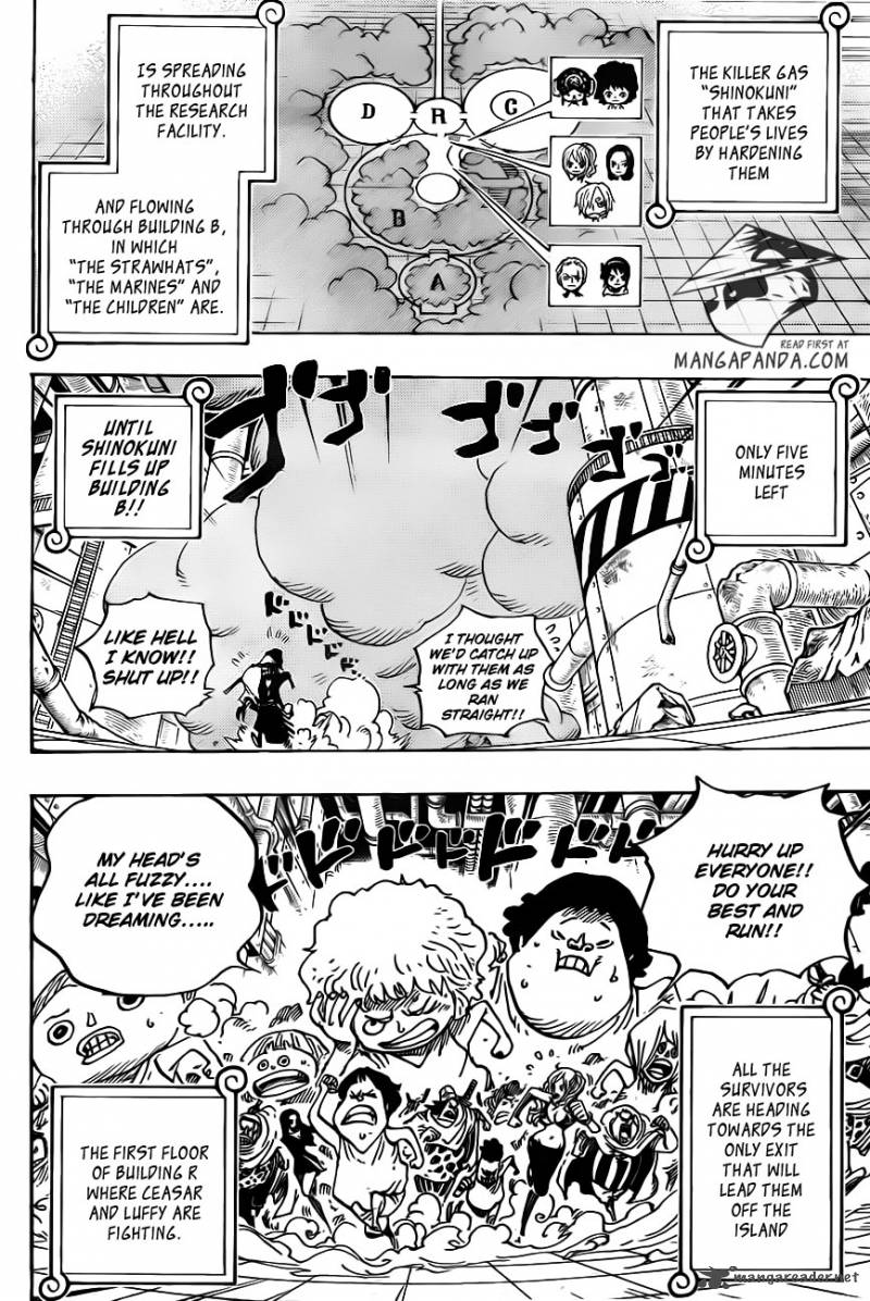 One Piece Manga Chapter 690 page 8 - SAD