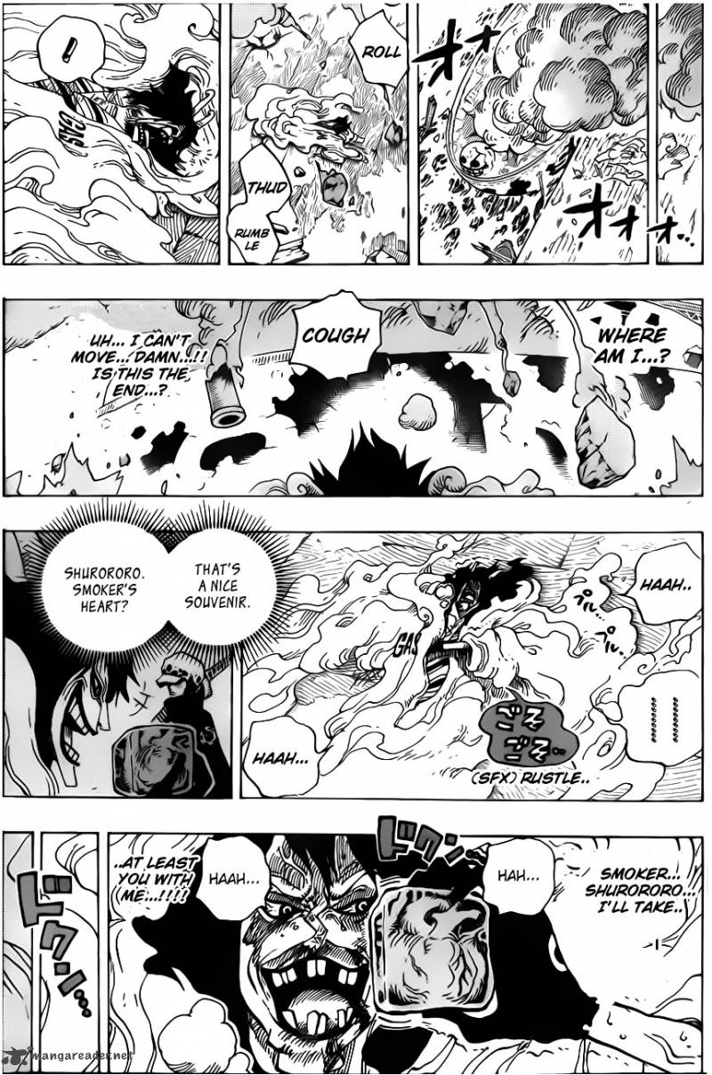 One Piece Manga Chapter 693 page 12 - Die for Me