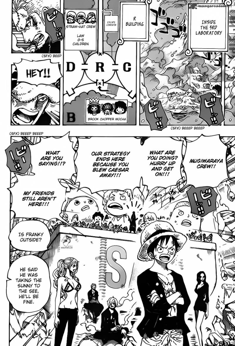 One Piece Manga Chapter 693 page 13 - Die for Me
