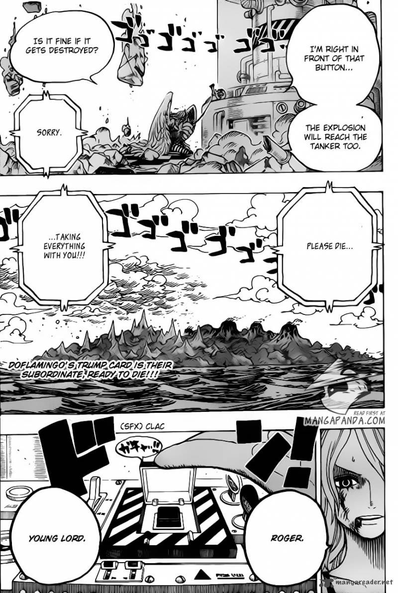 One Piece Manga Chapter 693 page 18 - Die for Me
