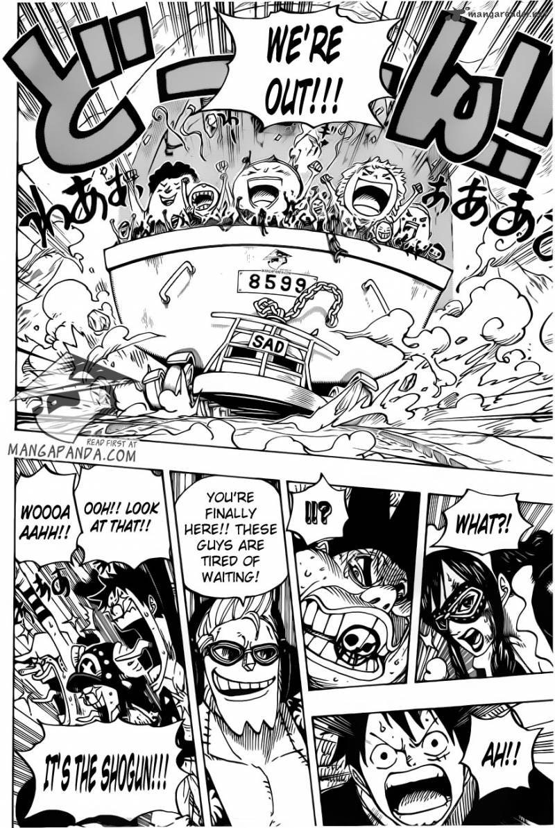 One Piece Manga Chapter 695 page 8 - Leave It to Us!!!