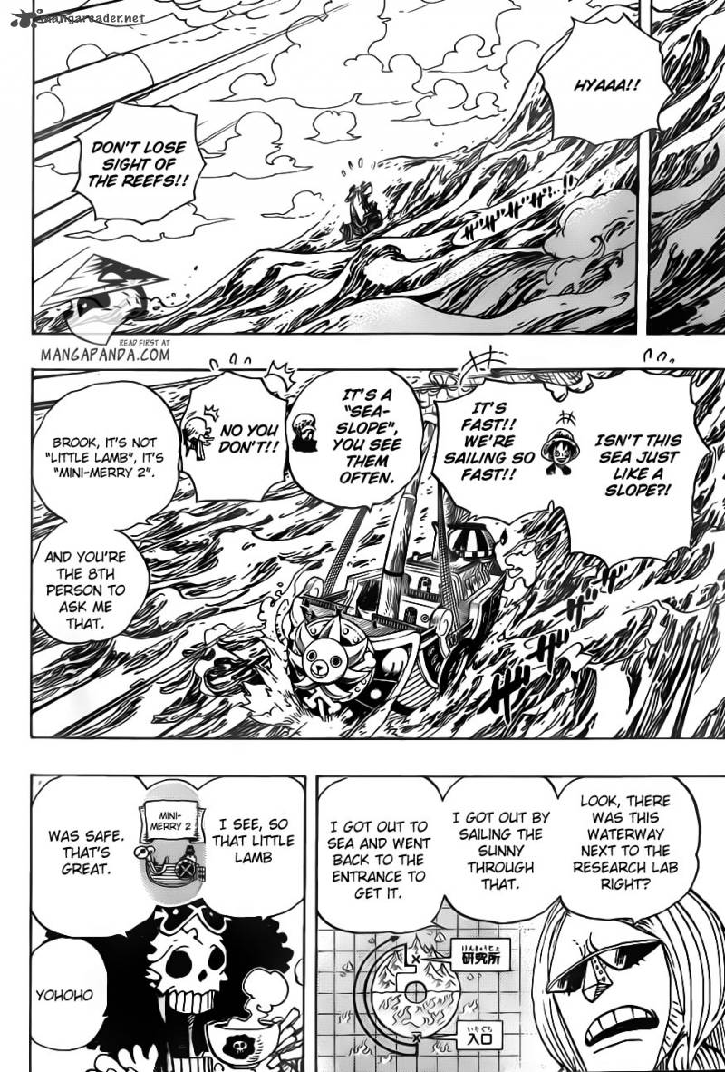 One Piece Manga Chapter 698 page 10 - Doflamingo Appears