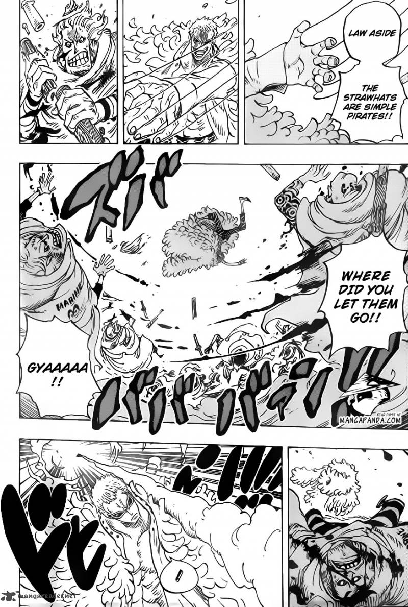 One Piece Manga Chapter 698 page 8 - Doflamingo Appears