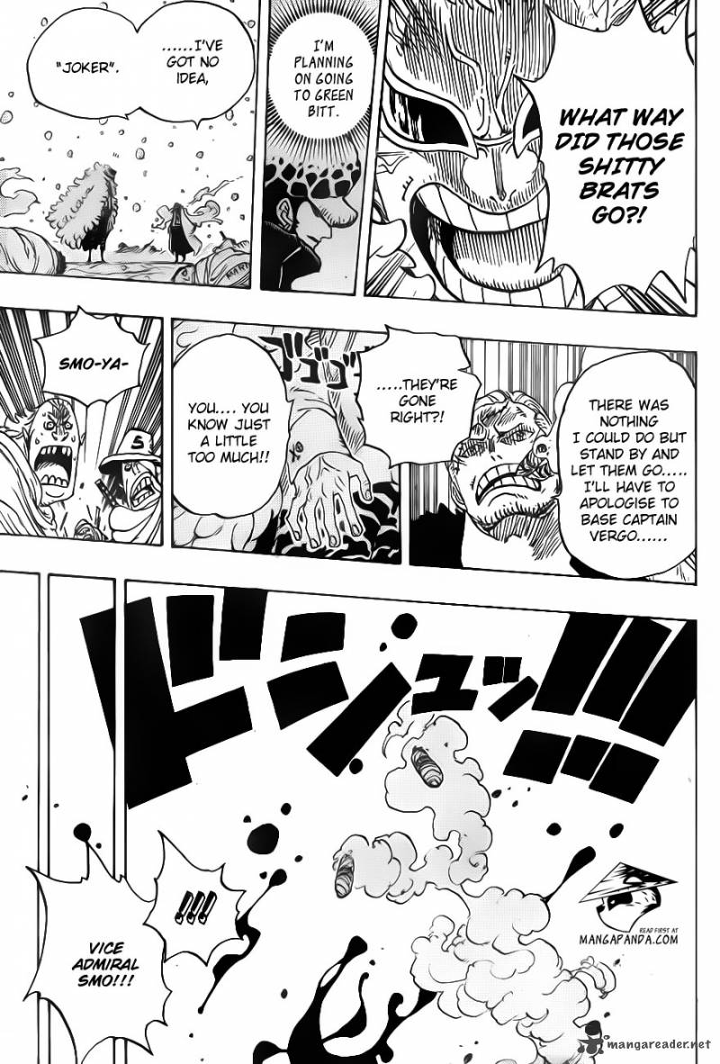 One Piece Manga Chapter 698 page 9 - Doflamingo Appears