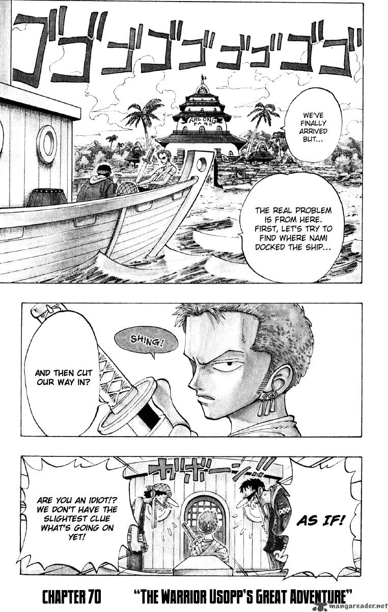 One Piece Manga Chapter 70 page 1 - The Great Adventure of Usopp the Man