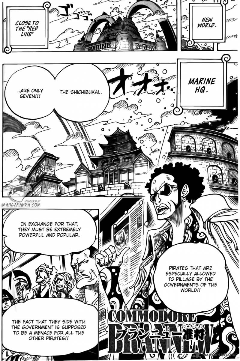 One Piece Manga Chapter 700 page 13 - His Own Pace