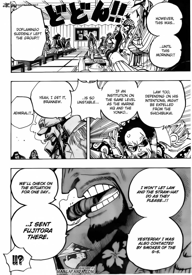 One Piece Manga Chapter 700 page 15 - His Own Pace