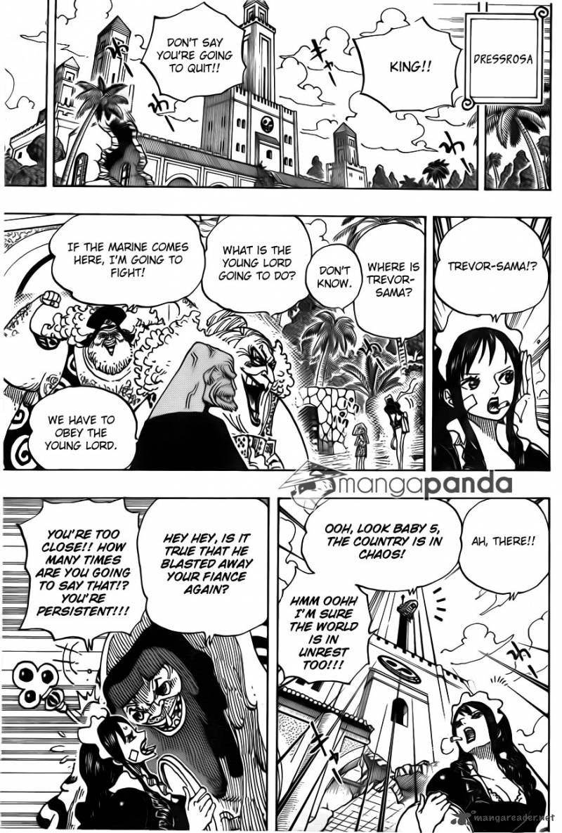 One Piece Manga Chapter 700 page 16 - His Own Pace