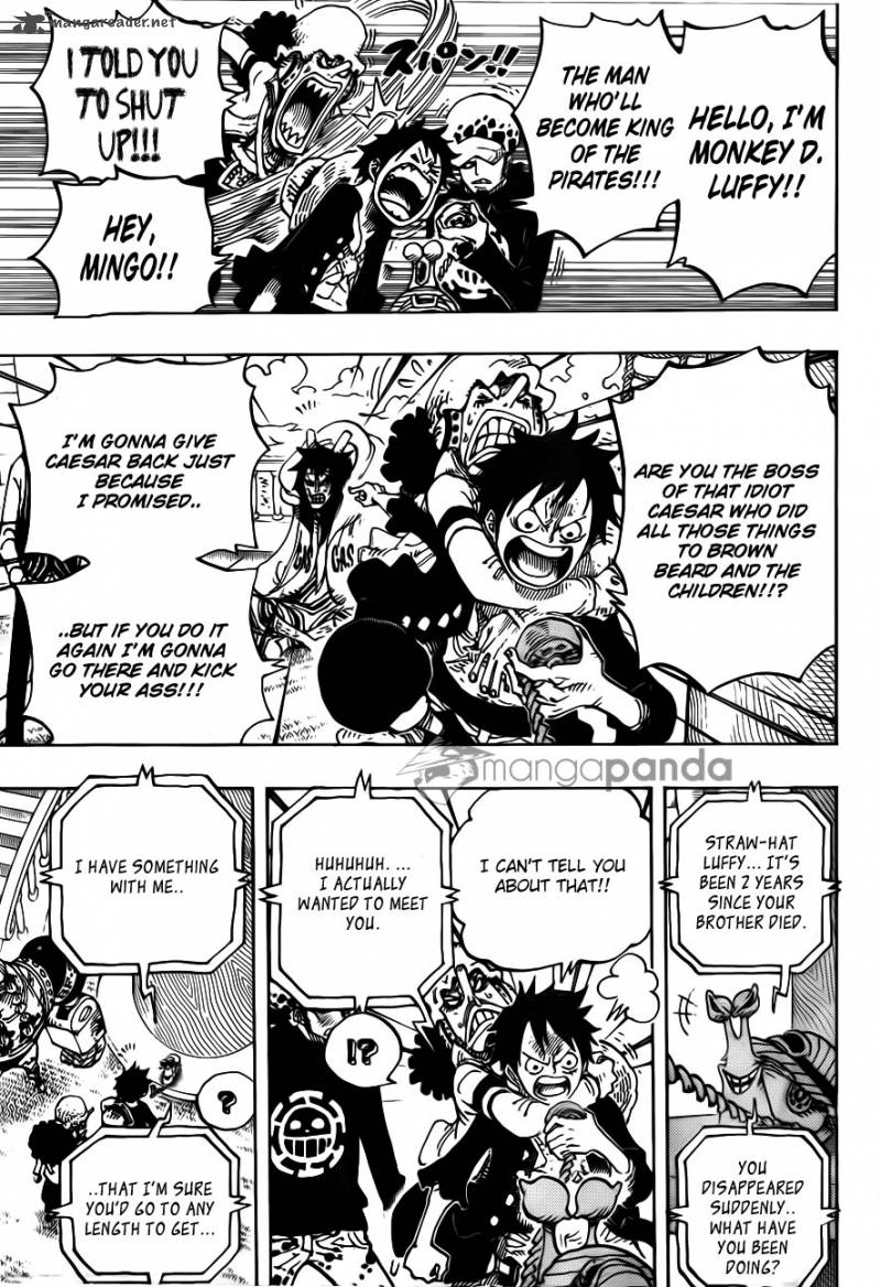 One Piece Manga Chapter 700 page 6 - His Own Pace