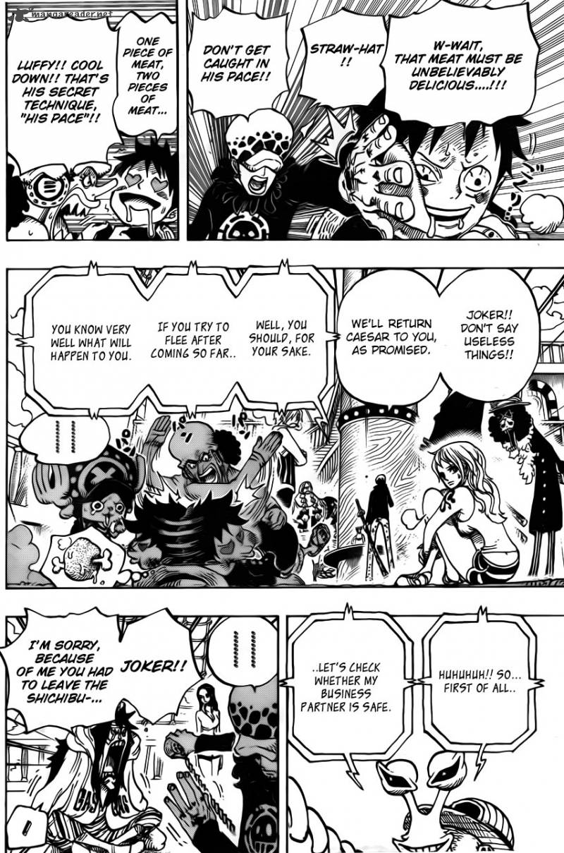 One Piece Manga Chapter 700 page 7 - His Own Pace