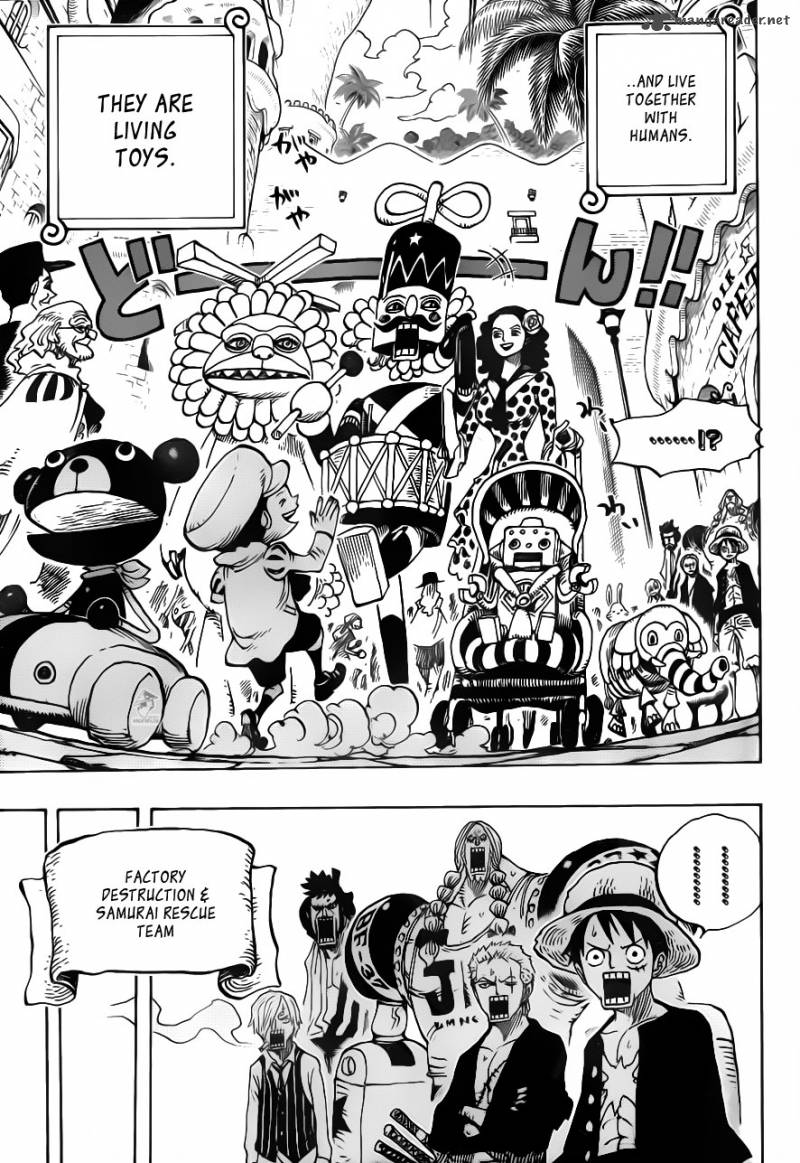 One Piece Manga Chapter 701 page 12 - Adventure in the Land of Love, Passion, and Toys