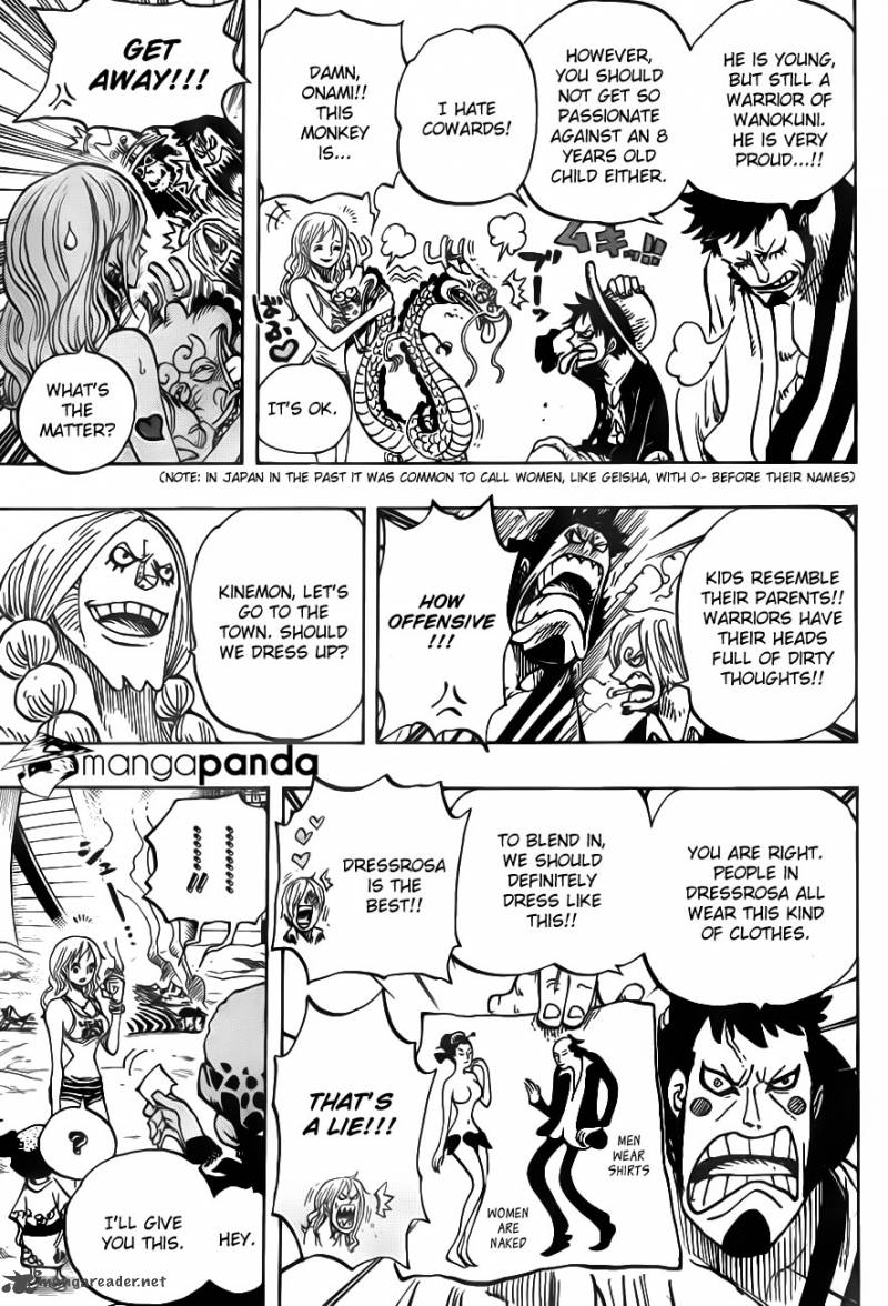 One Piece Manga Chapter 701 page 6 - Adventure in the Land of Love, Passion, and Toys