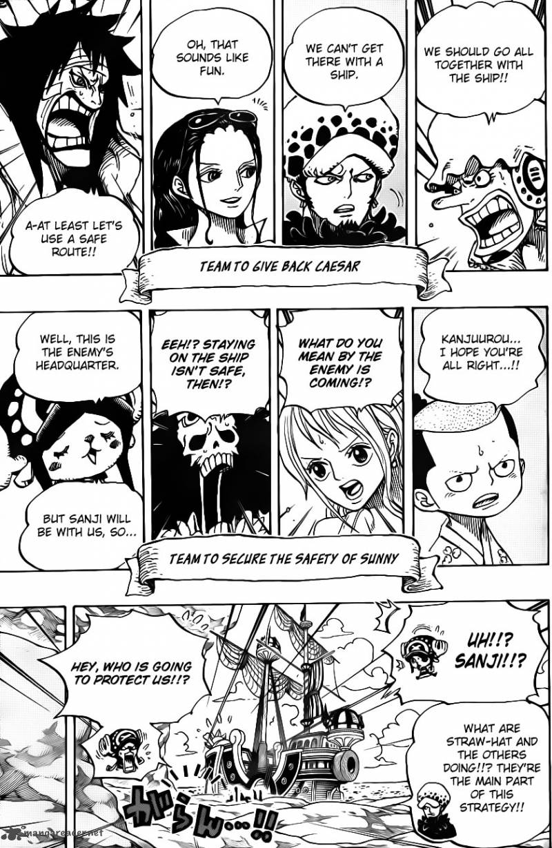 One Piece Manga Chapter 701 page 8 - Adventure in the Land of Love, Passion, and Toys