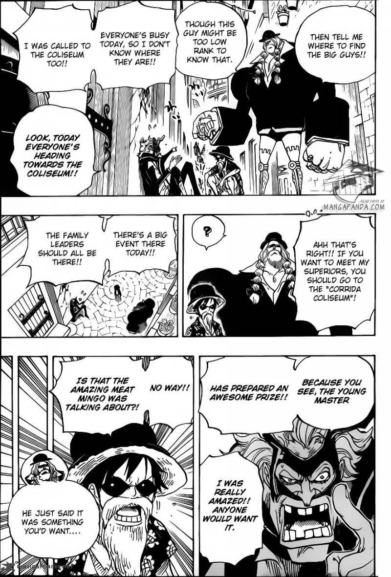 One Piece Manga Chapter 702 page 11 - Corrida Colosseum