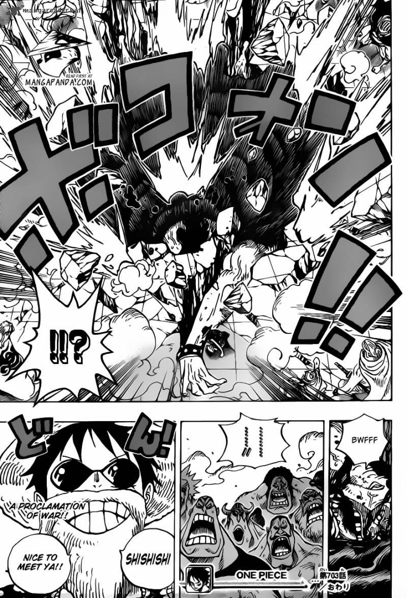 One Piece Manga Chapter 703 page 21 - Waiting Room