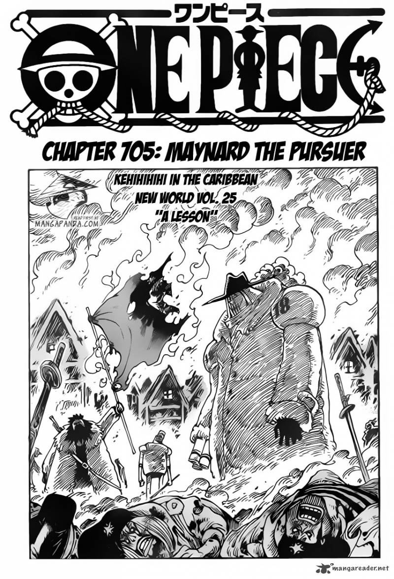 One Piece Manga Chapter 705 page 2 - Maynard the Pursuer