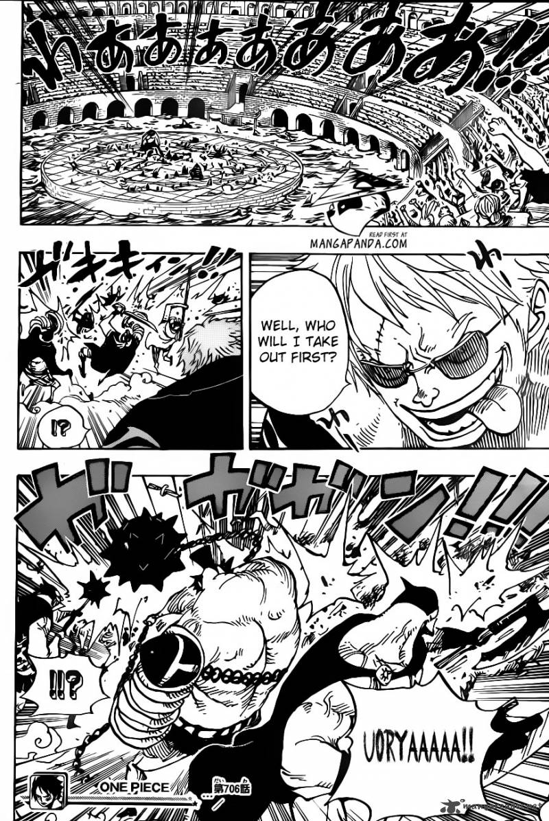 One Piece Manga Chapter 706 page 14 - I Won't Laugh at You