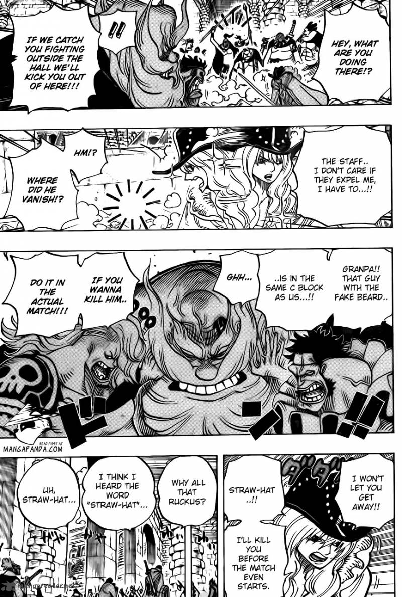 One Piece Manga Chapter 708 page 11 - Colosseum of Scoundrels