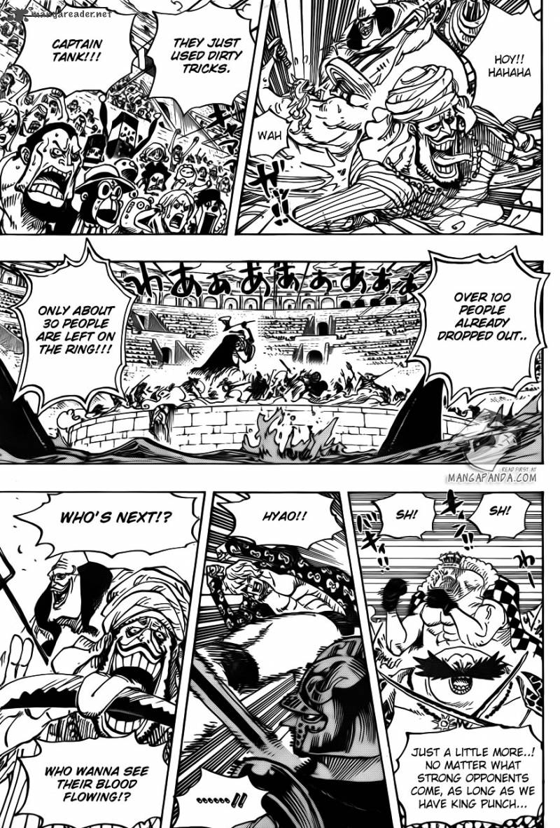One Piece Manga Chapter 708 page 13 - Colosseum of Scoundrels
