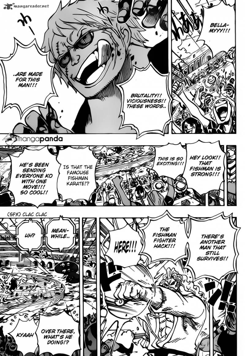 One Piece Manga Chapter 708 page 15 - Colosseum of Scoundrels