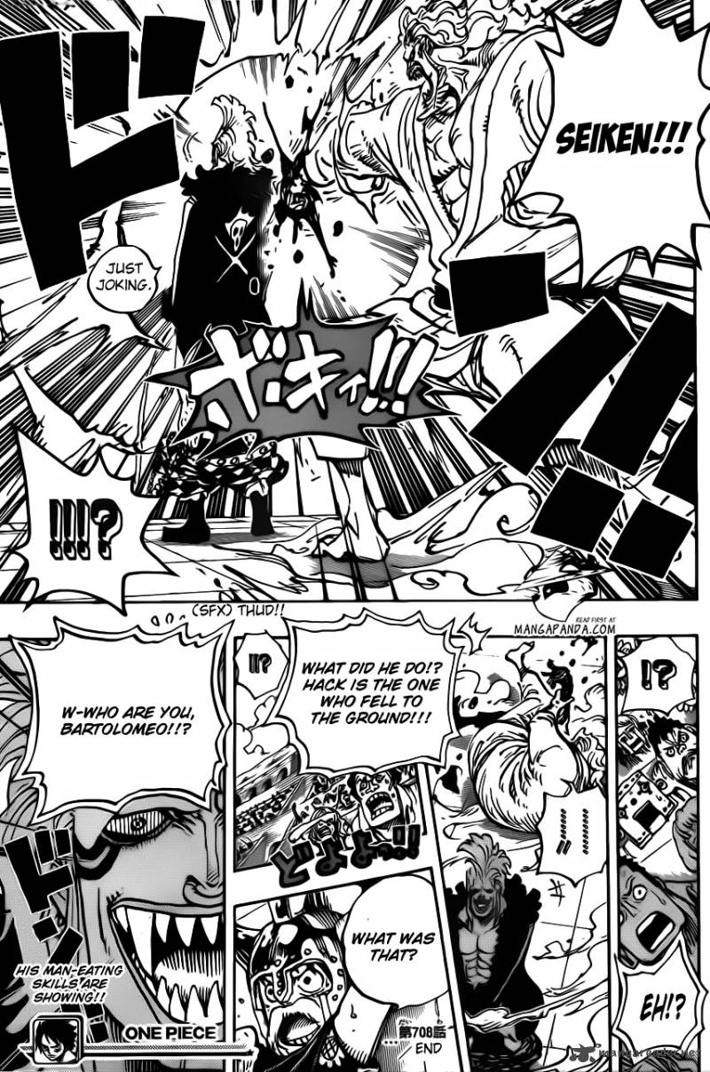One Piece Manga Chapter 708 page 17 - Colosseum of Scoundrels