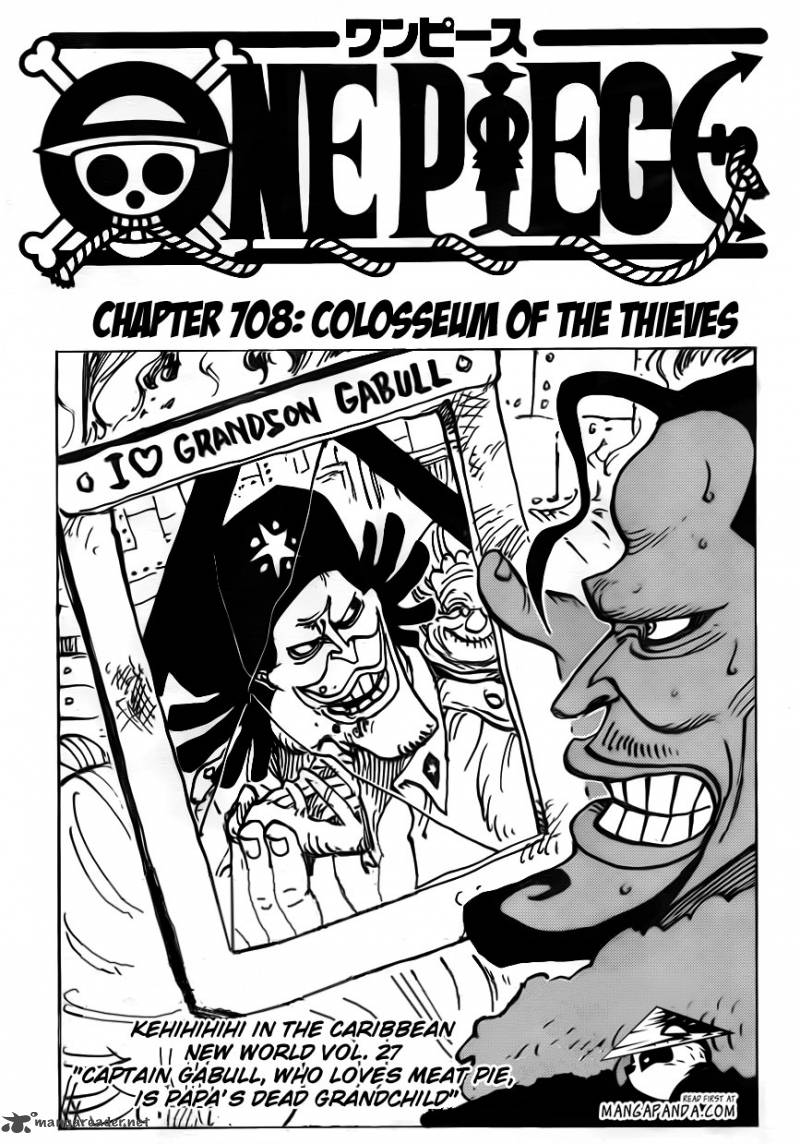 One Piece Manga Chapter 708 page 3 - Colosseum of Scoundrels