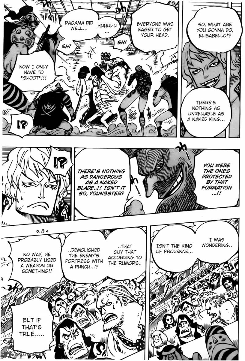 One Piece Manga Chapter 709 page 10 - King Punch!!