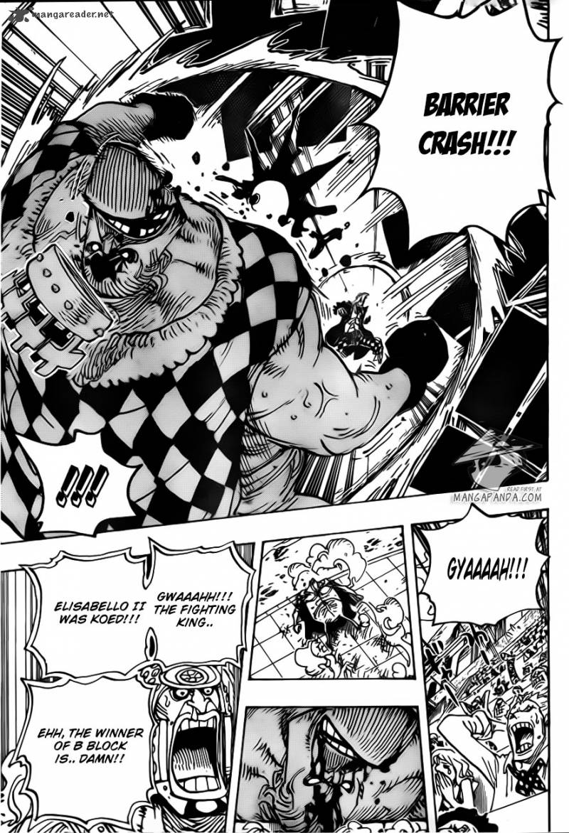One Piece Manga Chapter 709 page 17 - King Punch!!
