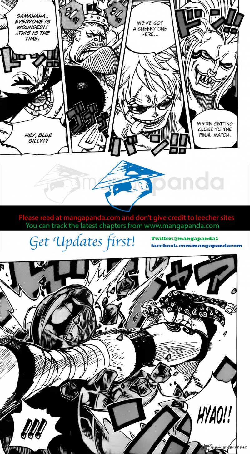 One Piece Manga Chapter 709 page 4 - King Punch!!