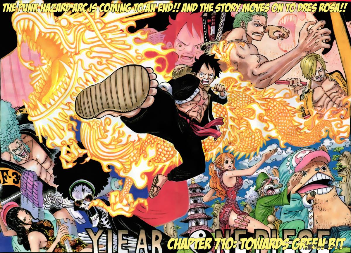 One Piece Manga Chapter 710 page 2 - To Green Bit