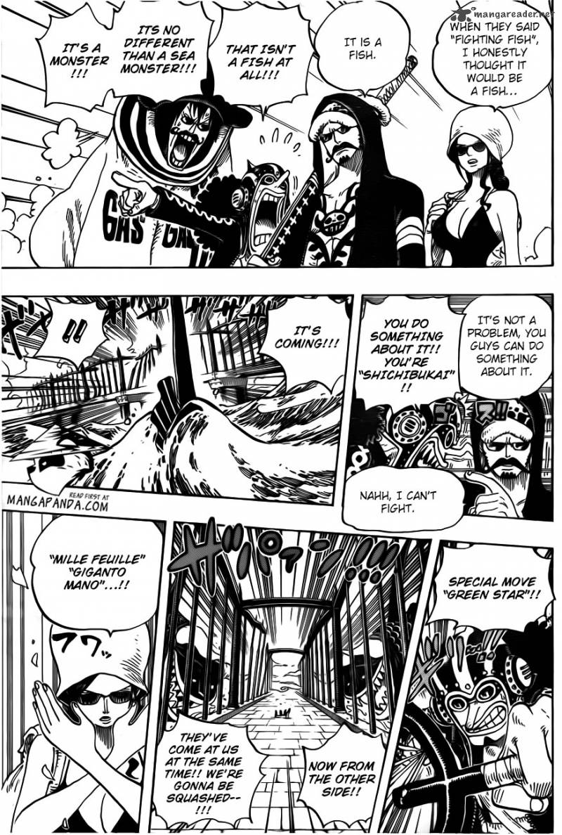 One Piece Manga Chapter 710 page 5 - To Green Bit