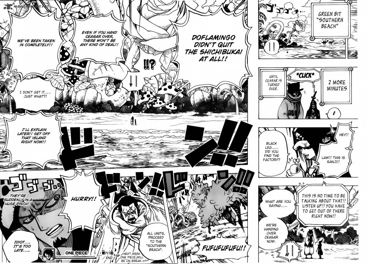 One Piece Manga Chapter 711 page 17 - Adventure in the Land of Dwarves