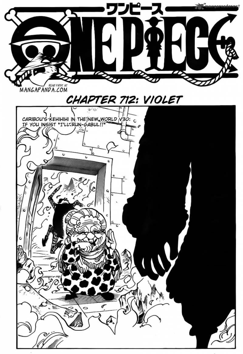 One Piece Manga Chapter 712 page 2 - Violet