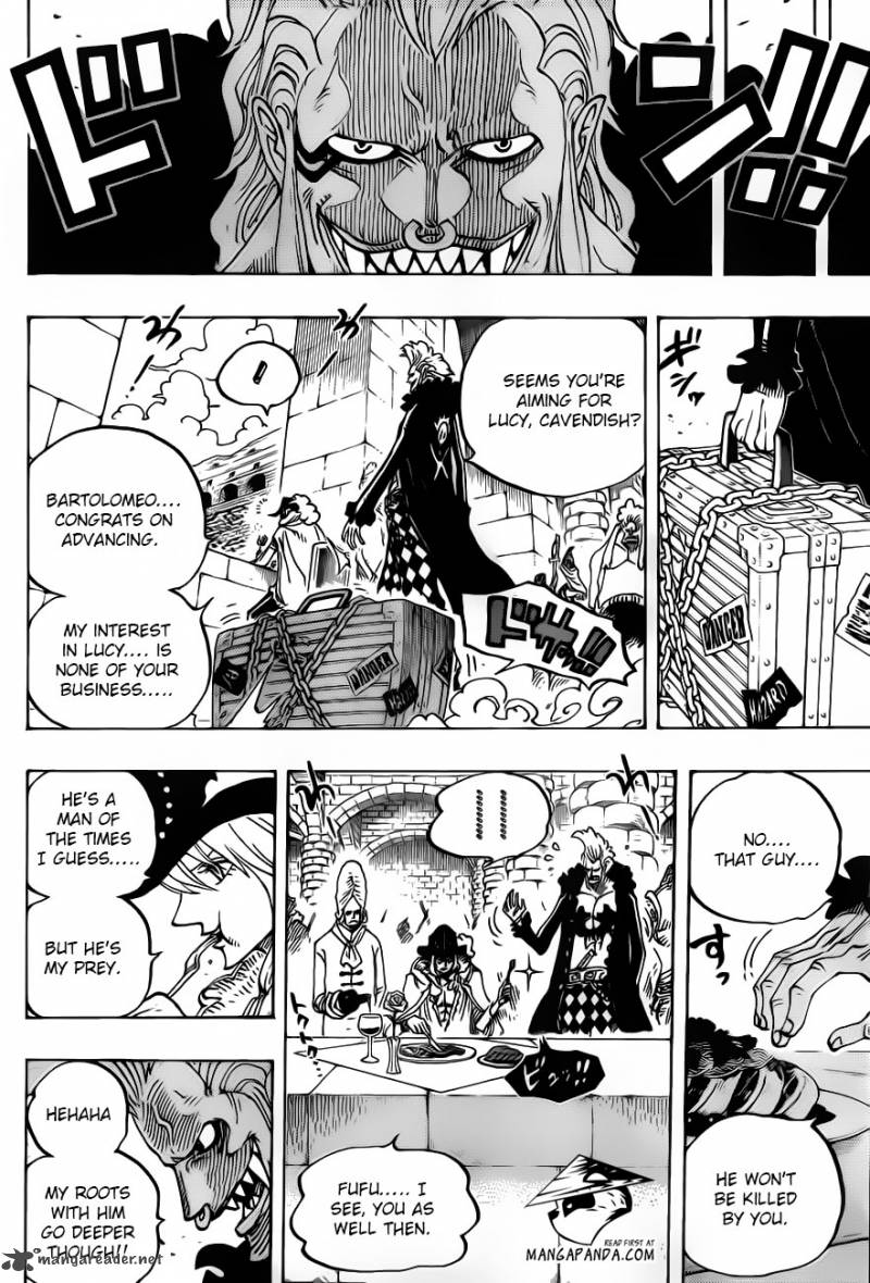 One Piece Manga Chapter 714 page 12 - Lucy and Ucy