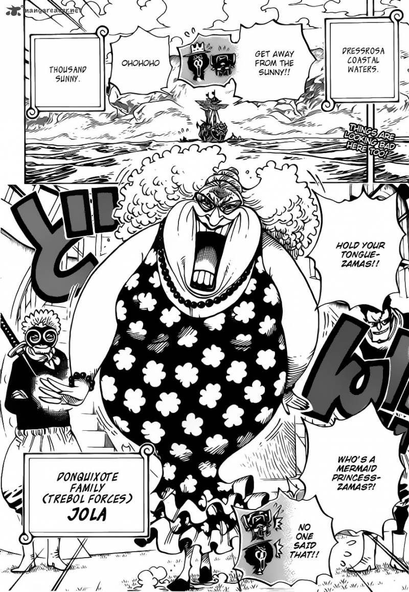 One Piece Manga Chapter 714 page 4 - Lucy and Ucy