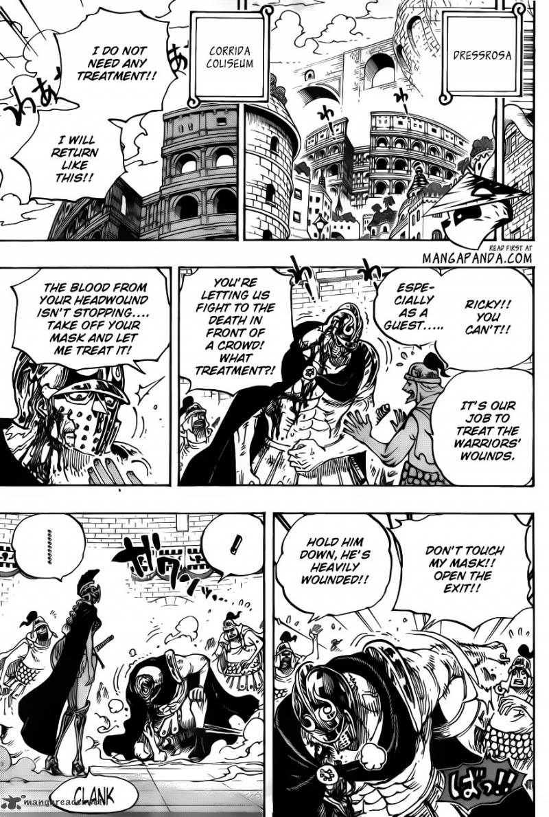One Piece Manga Chapter 714 page 9 - Lucy and Ucy