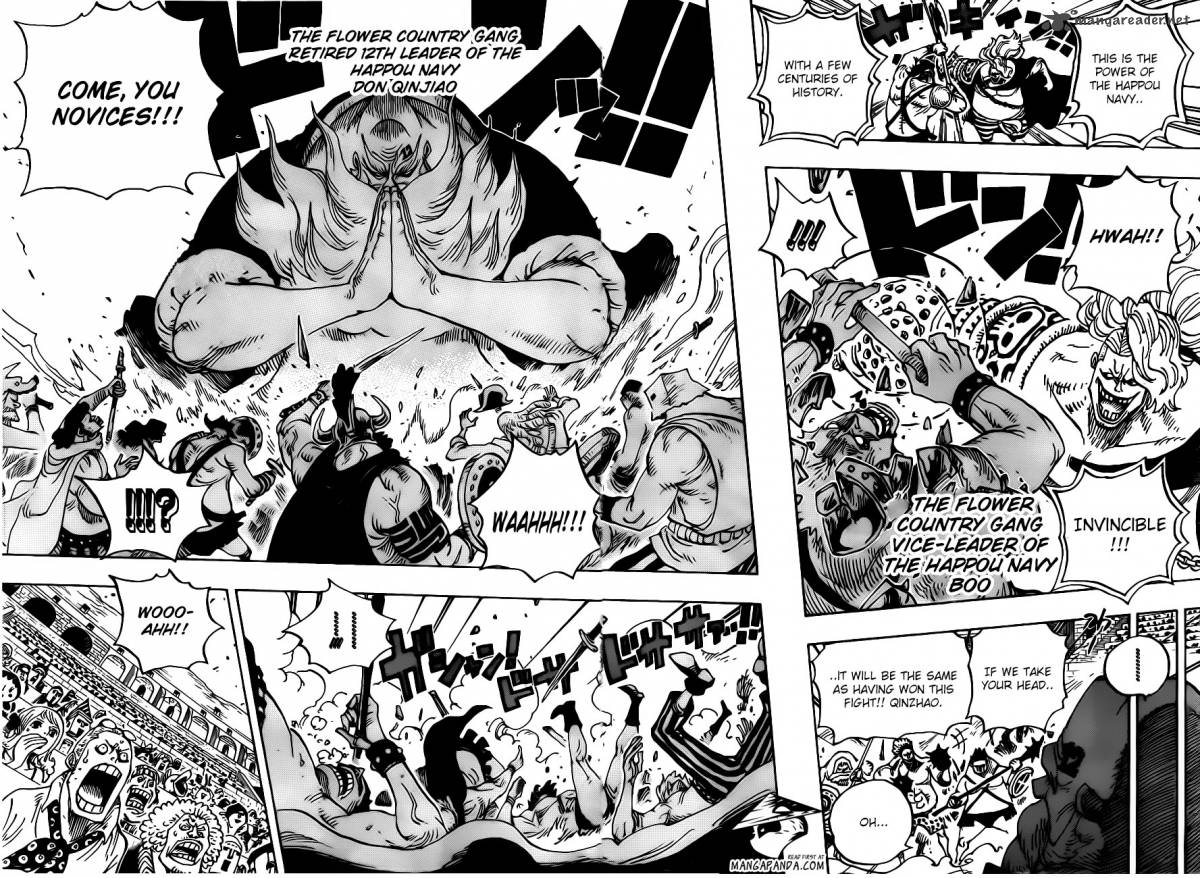 One Piece Manga Chapter 715 page 8 - Closely Contested C Block