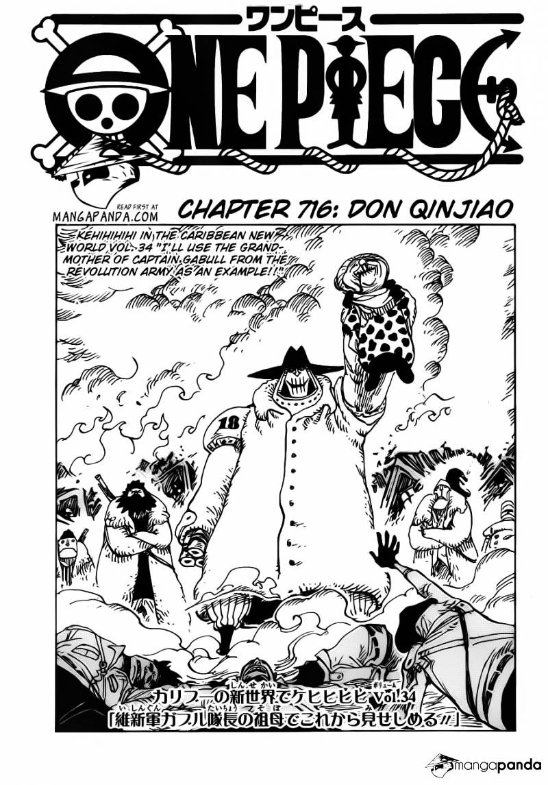 One Piece Manga Chapter 716 page 1 - Don Chinjao