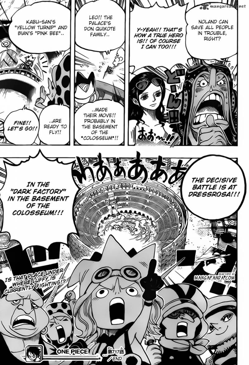 One Piece Manga Chapter 717 page 19 - Dressrosa's Forgotten