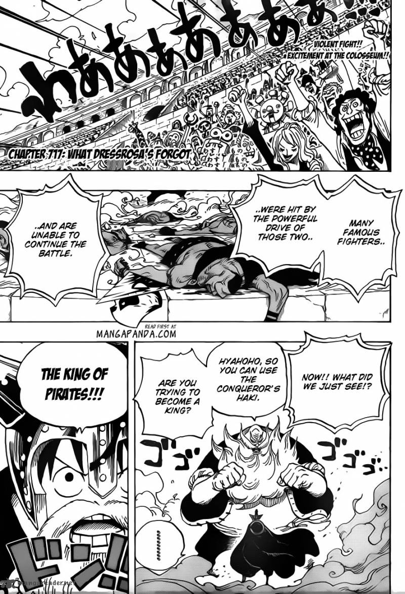 One Piece Manga Chapter 717 page 3 - Dressrosa's Forgotten
