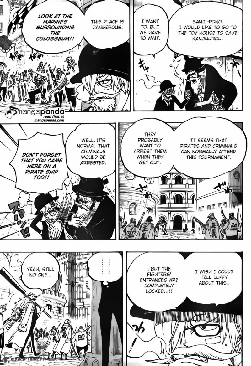 One Piece Manga Chapter 717 page 7 - Dressrosa's Forgotten