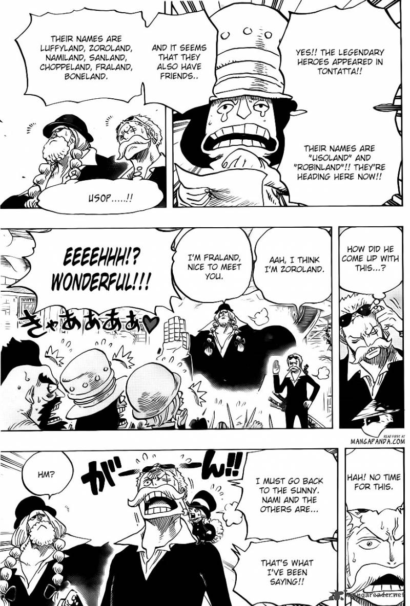 One Piece Manga Chapter 718 page 10 - Riku Royal Army on the Flower Hill