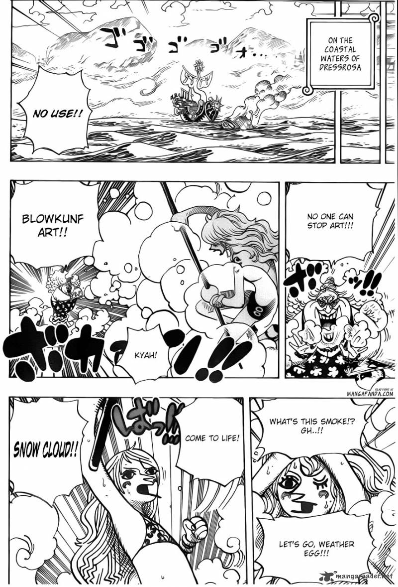 One Piece Manga Chapter 718 page 11 - Riku Royal Army on the Flower Hill