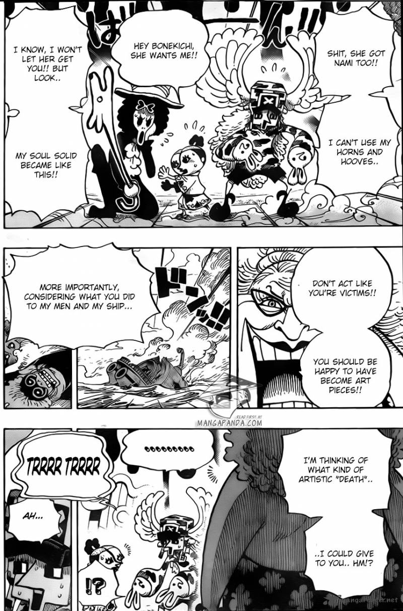 One Piece Manga Chapter 718 page 13 - Riku Royal Army on the Flower Hill