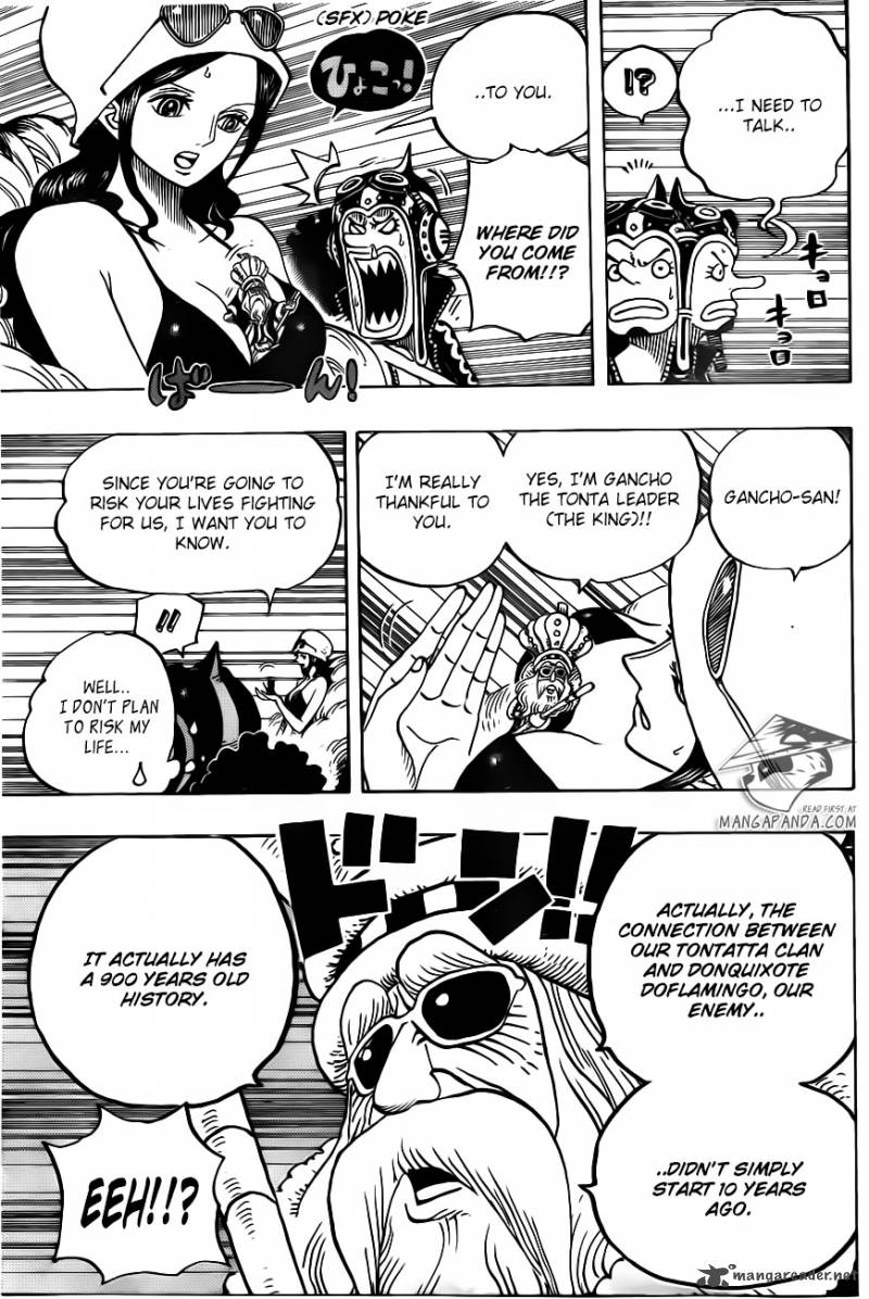 One Piece Manga Chapter 718 page 7 - Riku Royal Army on the Flower Hill