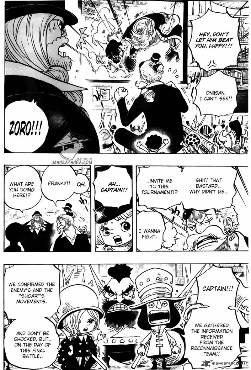 One Piece Manga Chapter 718 page 9 - Riku Royal Army on the Flower Hill