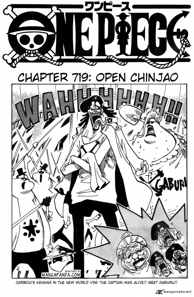 One Piece Manga Chapter 719 page 2 - Open, Chinjao