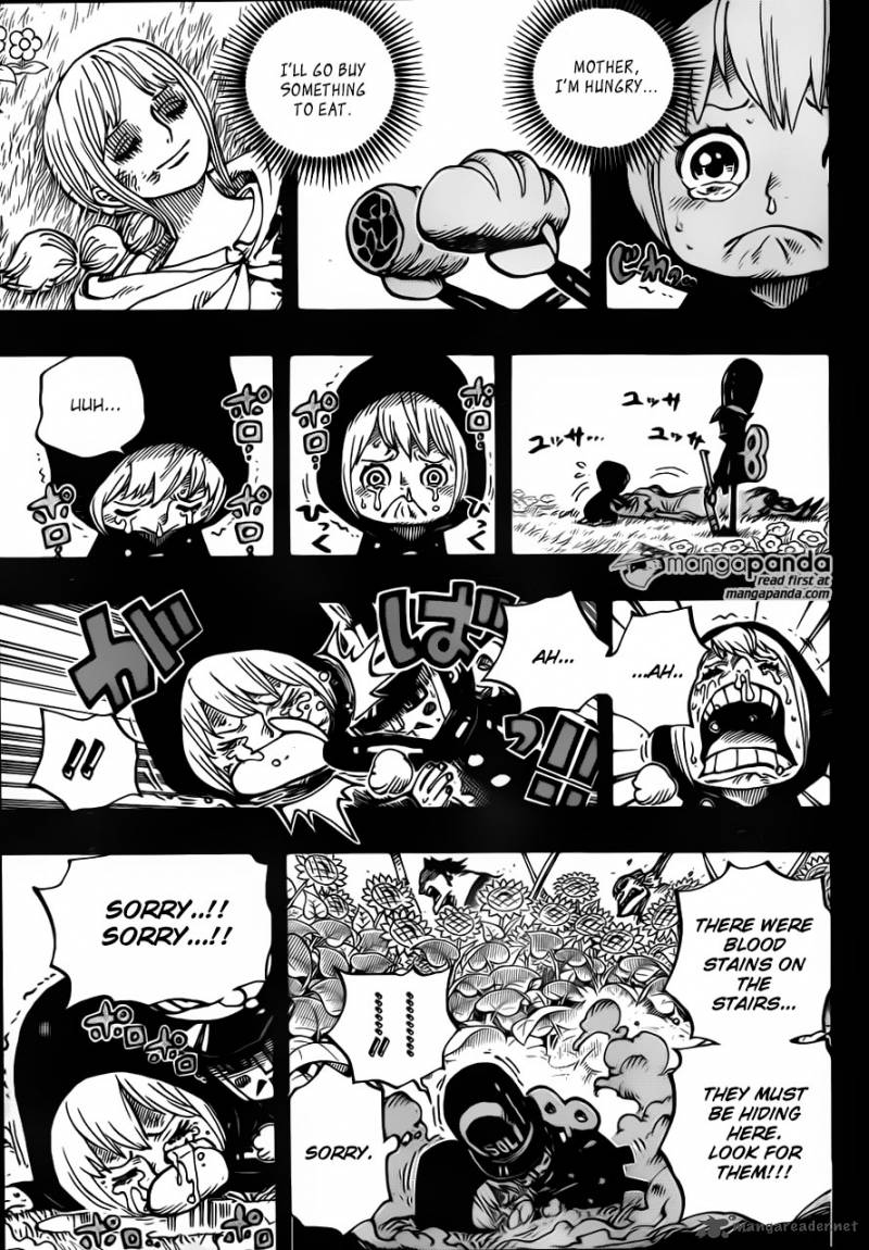 One Piece Manga Chapter 721 page 10 - Rebecca and Soldier-san