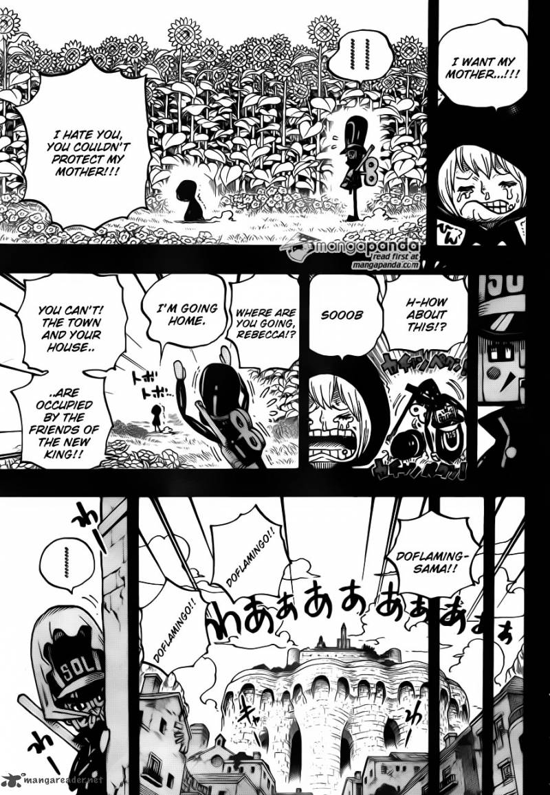 One Piece Manga Chapter 721 page 12 - Rebecca and Soldier-san