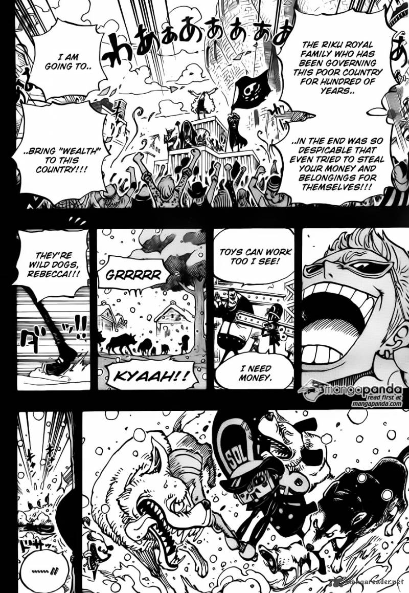 One Piece Manga Chapter 721 page 13 - Rebecca and Soldier-san